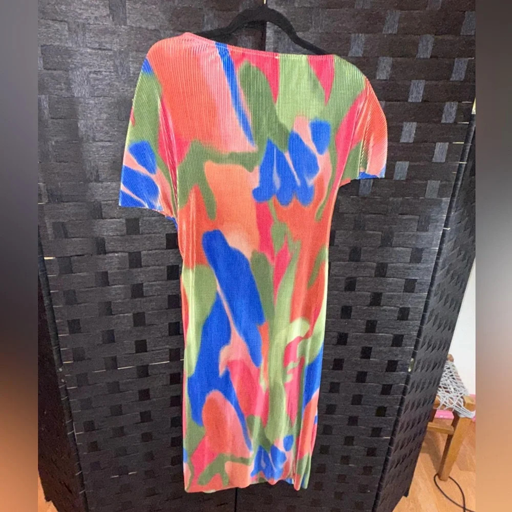 ASOS Design Abstract Side Rouched Dress - Picture 2 of 6